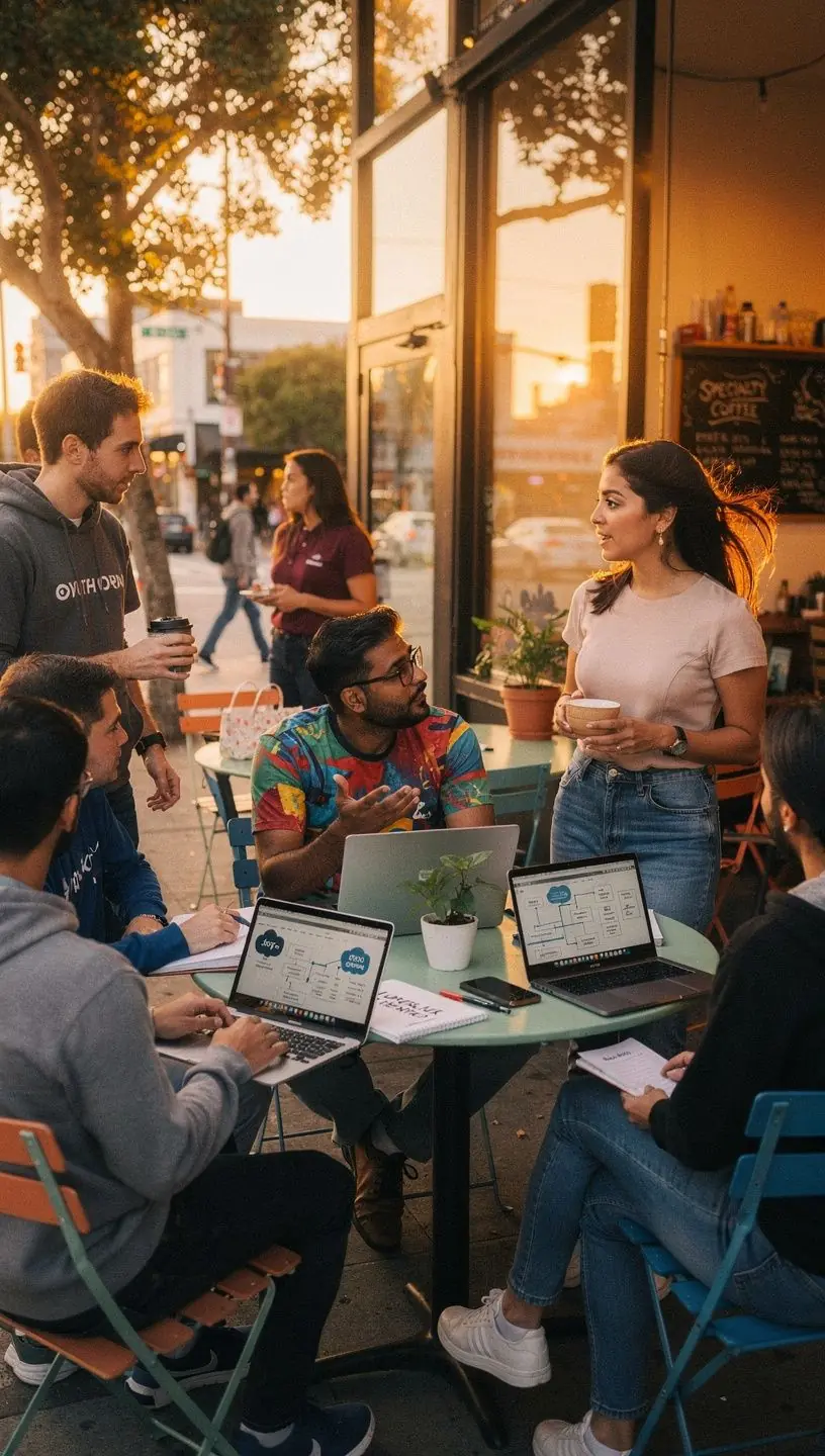 Drones enhancing agricultural efficiency in modern farming.